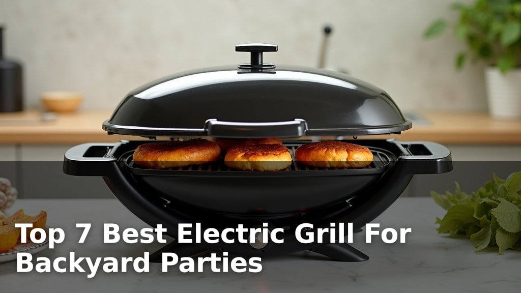 Top 7 Best Electric Grill For Backyard Parties