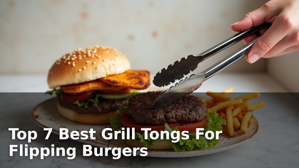Top 7 Best Grill Tongs For Flipping Burgers